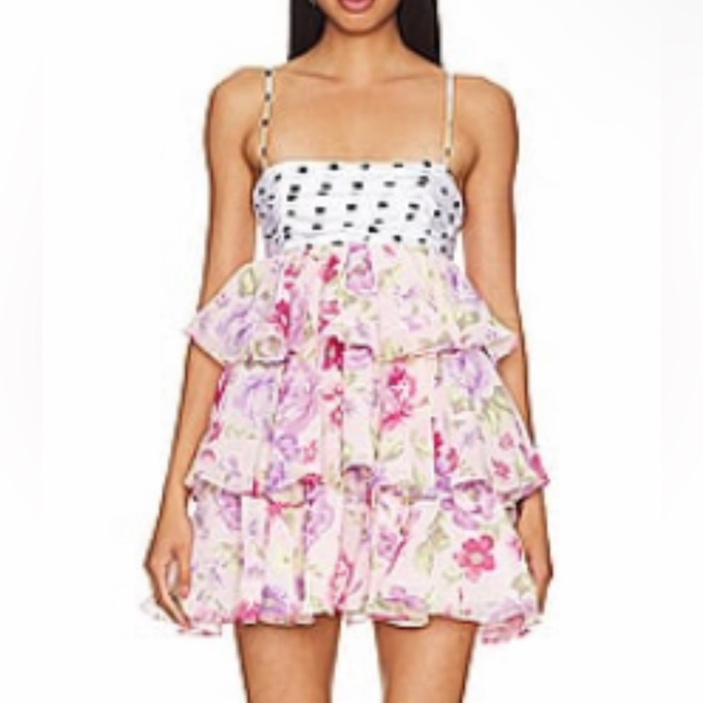 Floral Ruffle Mini Dress